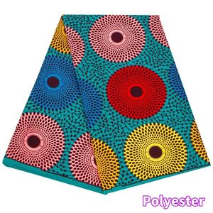 Xiaohuaguo ankara polyester stof Afrikaanse wax print stof hoge kwaliteit Afrika -stoffen voor feestjurk fp6544 240506