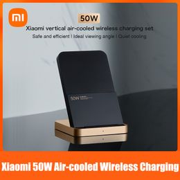 Xiaomi 50W verticale luchtgekoelde draadloze oplaadset Ondersteuning Qi Draadloos opladen Overspanningstemperatuur Stroombeveiliging met doos