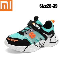 Xiaomi Garçons Courir Chaussures Spring Modèle Sneakers pour enfants Garçons Spring Grands Enfants Chaussures Surface de maille respirante 10 ans G1025