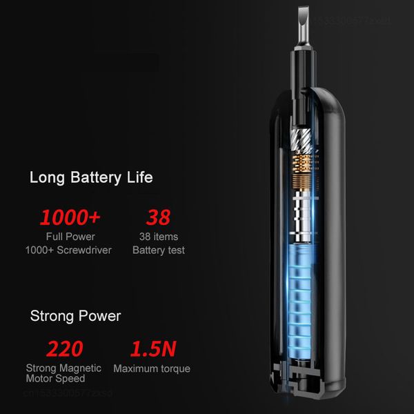 Xiaomi Delixi Destornillador eléctrico doméstico Multifuncional Retón recargable Juego de destornilladores eléctricos Herramientas de reparación