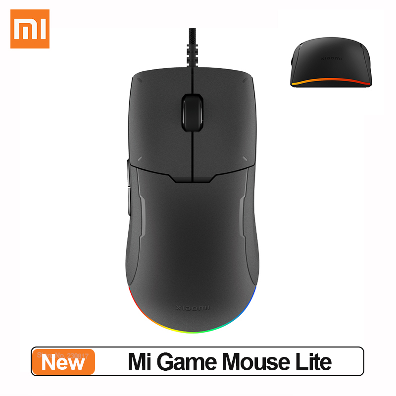 Xiaomi Game Mouse Lite med Rgb Light 220 ips Fem växlar justerad 80 miljoner träffar TTC Micro Move Mi Gaming Mouse