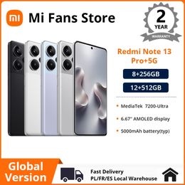 Xiaomi Global Version Redmi Note 13 Pro Plus 5G Smartphone MediaTek Dimensidad 7200-ULTRA 200MP OIS Camera 120W HyperCarge NFC