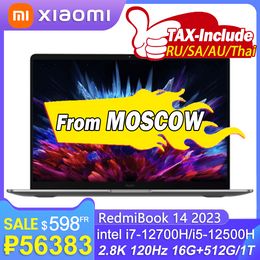 Xiaomi Laptop Redmibook 14 2023 Intel I7-12700H/I5-12500H 16G 512G/1T SSD 14inch 2.8k 120Hz scherm MI Portable Office Notebook