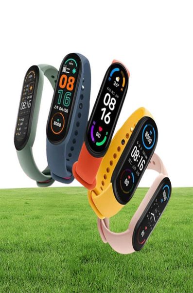 Xiaomi Mi Band 6 Pulsera inteligente 4 Color Touch Screen Miband 7 Fitness de la pulsera Oxígeno Oxígeno Peligria Monitores de frecuencia cardíaca FRO7703622