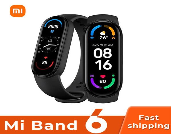 Xiaomi Mi Band 6 pulsera inteligente ritmo cardíaco y oxígeno en sangre Miband 6 Fitness Traker Bluetooth impermeable Smart Band9997899