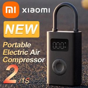 Xiaomi Mijia Air Pump 2 25%Speed ​​Boost Mini Portable Electric Air Compressor Treasure 150PSI Type-C LED Multitool Inflator Xiomi