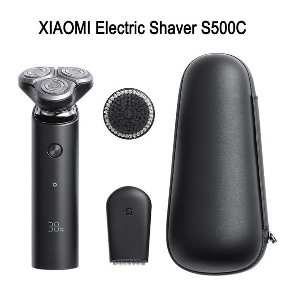 XIAOMI MIJIA rasoir électrique rasoir S500C S500 rasage tondeuse Rechargeable barbe Triple lame pour hommes Machine sèche et humide rasage