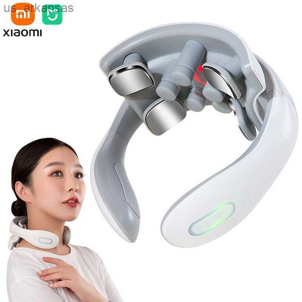 Xiaomi Mijia Masseur de cou Charge USB Chauffage Impulsion magnétique Instrument de massage du cou électrique Massage portable Outils de soins de santé L230523