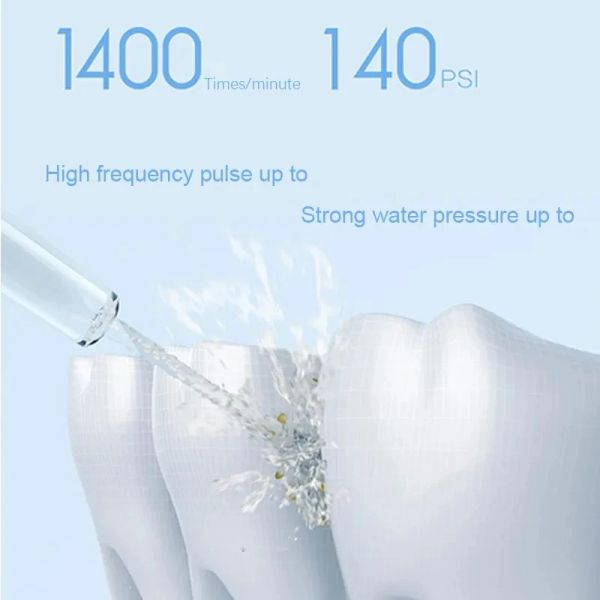 Xiaomi Mijia Irrigator oral MeO701 Dental Dental Whitening Flosser Bucal Toother Nettoyer Pick Pick File For Dents Water Tank