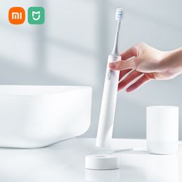 XIAOMI MIJIA brosse à dents électrique sonique originale T301 vibrateur de dents à ultrasons sans fil blanchissant la brosse de nettoyage d'hygiène buccale