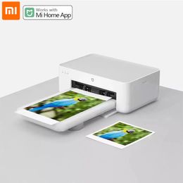 Xiaomi Mijia fotoprinter 1S High Definition kleurensublimatie 3/6 inch draagbaar fotopapier Draagbare slimme APP Externe printer