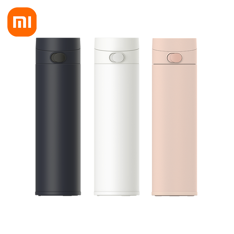 Xiaomi Mijia termoskopp pop-up version 2 Rostfritt stål lättvikts 480 ml termosflaska Resebärbar termoskopp MJTGB01PL