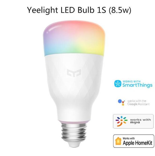 Xiaomi Mijia Yeelight 1S YLDP13YL bombilla LED inteligente colorida 800 lúmenes 85W E27 lámpara inteligente limón para la aplicación Mi Smart Home WhiteRGB2549014