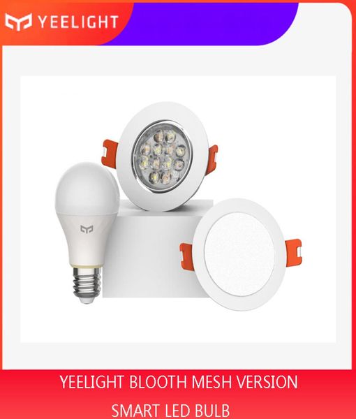 Xiaomi mijia yeelight bluetooth Mesh Version bombilla inteligente y luz descendente Spotlight funciona con yeelight gateway a mi aplicación para hogares 4417982