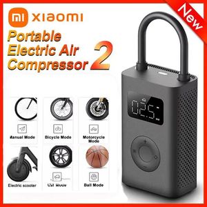  Xiaomi Mini Bomba de aire portátil 2 Mijia Compresor de aire eléctrico Tesoro Tipo-C Inflator MultiTool para automóvil automotriz