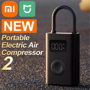 Xiaomi Mini Portable Air Pump 2 Mijia Electric Air Compressor Treasure Type-C Multitool Inflator For Automotive Car Ball