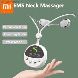 Xiaomi Masseur de cou Portable Massage électrique Relaxer 15 niveaux de réglage Impulsion chauffante pour le cou, l'épaule, le bras, le soulagement de la douleur L230523