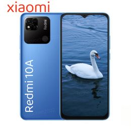 Xiaomi Redmi 10A Face ID Android 5G Smartphone 4G Débloqué 128 Go Reconnaissance d'empreintes digitales Téléphone portable Écran tactile Octa Core 13MP Appareil photo Téléphone portable 1 To 512 Go GPS