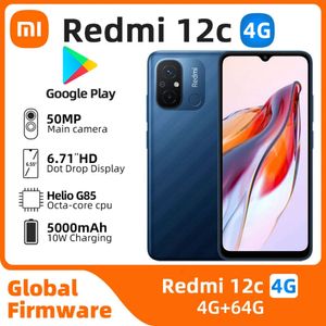 Xiaomi Redmi 12C 4G Smartphone MTK Helio G85 6.71 pouces 60Hz LCD 10W Charge 5000mAH 50MP + 5MP Téléphone utilisé d'origine