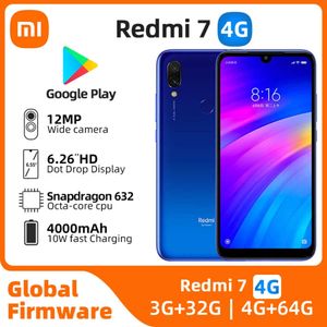 Xiaomi Redmi 7 Android 4G ontgrendeld 6,26 inch 4 GB RAM 64 GB ROM Alle kleuren in goede staat originele mobiele telefoon