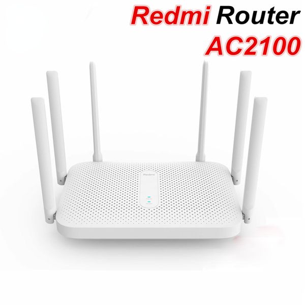 Xiaomi Redmi AC2100 Router inalámbrico 2.4G / 5G Frecuencia dual Wifi 128M RAM Cobertura Amplificador de señal externo Repetidor PPPOE