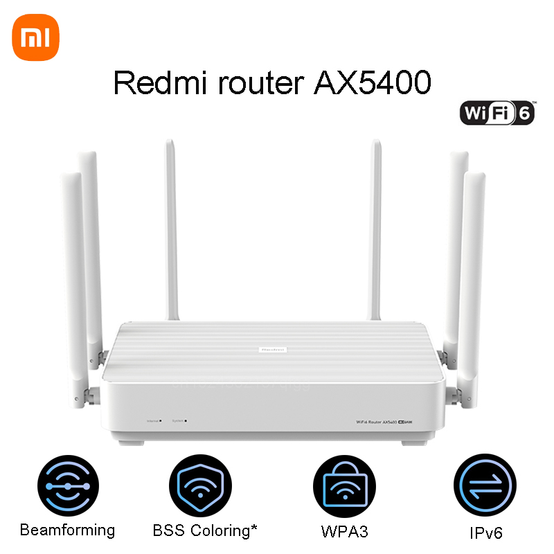 Xiaomi Redmi AX5400 WiFi Yönlendirici Mesh Sistemi Wi-Fi 6 Plus 160MHz Bağımsız NPU Xiaomi Mihome Uygulaması ile Çalışma