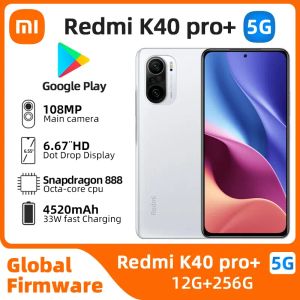 Xiaomi Redmi K40 Pro+ Plus Android 5G ontgrendeld 6,67 inch 12 GB RAM 256 GB ROM Alle kleuren in goede staat origineel gebruikte telefoon