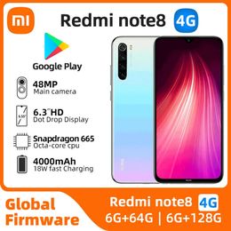 Xiaomi redmi note 8 4g déverrouillé 128g toutes les couleurs bon état utilisé téléphone