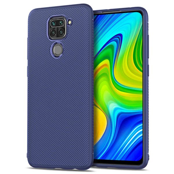 Xiaomi Redmi Note 9 Etui pour téléphone portable Coque arrière élégante et simple Tout compris Soft TPU Anti-drop Business Phone Protective Case