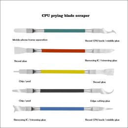 Xiaomi schrapermes 5 in 1 cpu wrikmesmes demontage mobiele telefoon reparatie moederbord chip spatel gom verwijdering gereedschap haak schraper