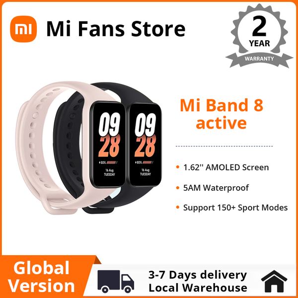 Xiaomi Smart Band 8 Active Global Versión 1.47 '' Seguimiento de fitness de sueño avanzado más de 50 modos deportivos Batería de 14 días