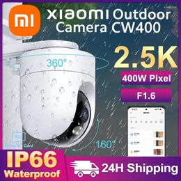 Xiaomi caméra extérieure intelligente CW400 2.5K Mi Home 2K AW300 WiFi Surveillance de sécurité IP CCTV Webcam piste de mouvement couleur