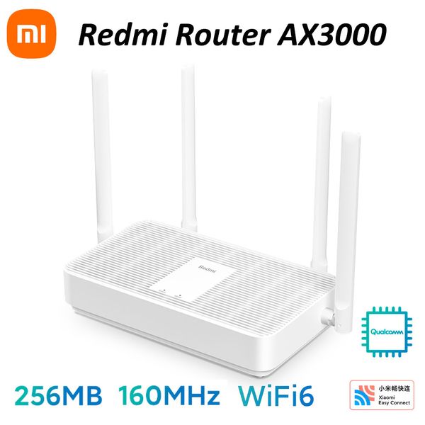 XIAOMI WIFI Router Redmi AX3000 Router wifi6 160MHz Alto ancho de banda OFDMA Transmisión eficiente 2.4GHZ 5GHZ Malla WIFI Redes