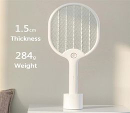 Xiaomi Youpin JJ Elektrische Muggenmepper Oplaadbare LED Elektrische Insect Bug Fly Mosquito Dispeller Killer Racket 3Layer Net1119057