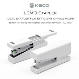 Xiaomi youpin kaco lemo nietmachine 24/6 26/6 met 100 stks nietjes voor papier Efficiënte kantoorschool 3007123-B1