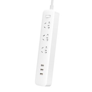 Xiaomi Youpin Mi Mijia Socket QC3.0 27W Multiprise de charge rapide 3 USB + trois prises Interface de prise standard Câble d'extension 1,8 m