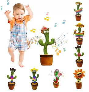 55% de réduction sur le jouet en peluche en peluche cactus parlant chantant électronique avec chanson en pot jouets d'éducation précoce pour enfants version de chargement USB drôle-jouet de haute qualité