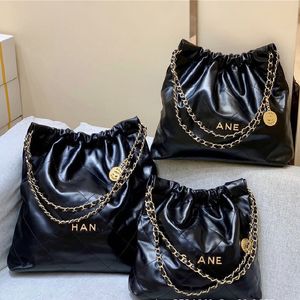 Xiaoxiangfeng sac poubelle 22 sacs sac femme grande capacité sac fourre-tout sac de courses de banlieue sac à bandoulière chaîne Lingge