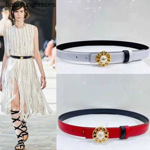 Xiaoxiangfeng perle ceinture femmes en cuir véritable camélia ceinture avec décoration de taille et robe ensemble manteau décoration taille couverture