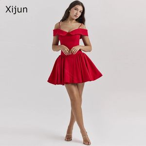 Xijun Sexy moderne robes de soirée courtes hors de l'épaule ALine robes de fête d'anniversaire occasion formelle Mini Hcb bal Dubaï 240320