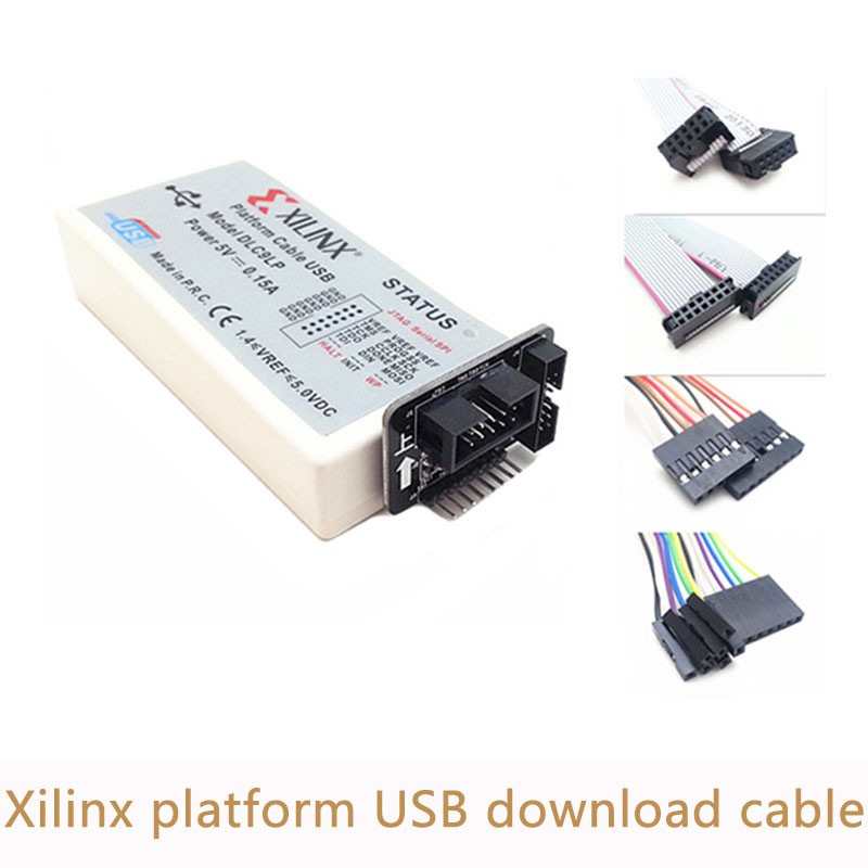 Freeshipping Xilinx Platform Cable USB Ladda ner kabel JTAG Programmerare för FPGA CPLD XC2C256 XL003