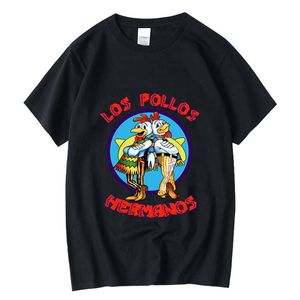 XIN YI t-shirt de haute qualité pour hommes 100% coton Breaking Bad LOS POLLOS Chicken Brothers imprimé décontracté t-shirt drôle hommes t-shirts