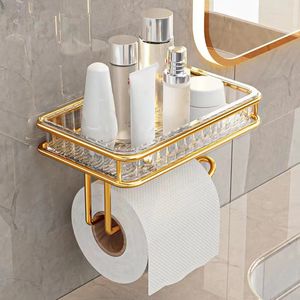 XINCHEN Licht luxe badkamer tissue box rack gratis ponsen muur opknoping badkamer wc muur aromatherapie papierlade 240223