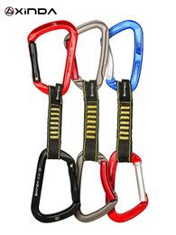 XINDA Rotsklimmen Quickdraw Sling Professionele Veiligheidsslot Extenders Karabijnhaak Bergbeklimmer Outdoor Bescherm Kits 240123