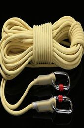 XindaHcable équipement de chute Kevlar résistant à l'usure escalade corde de rappel corde d'escalade statique corde de sécurité extérieure 7344542
