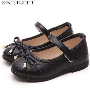 Xinfstreet Zapatos para niñas pequeñas PU Cuero Suave Sólido Zapatos para niños con pisos Arco Zapatos para niños para niñas Tamaño 21-36 201113