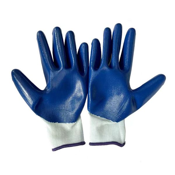 XINGYU Gants de Travail Protection des Mains EPI Polyester Blanc Revêtement Résine PU Blanc 9 Taille PU2002