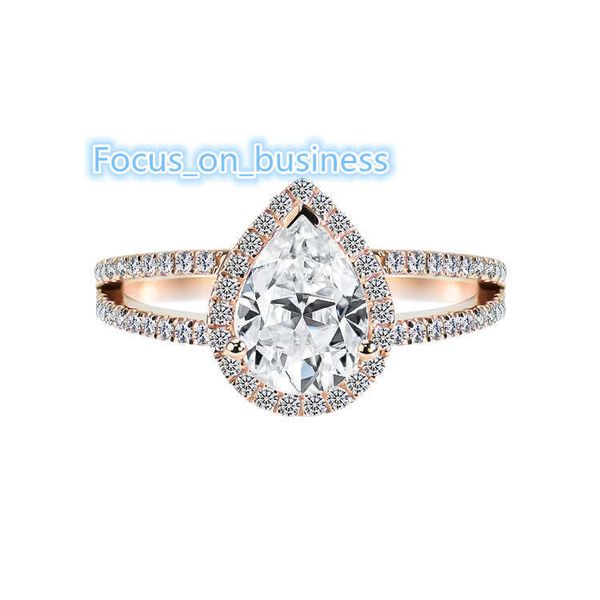 Xingyue Gems 18K Rose Gold Jewelry Style classique 4 Prongs Setting Def Color Vs Clarity 1CT CVD HPHT LAB LAB ANNEUR DIAMON