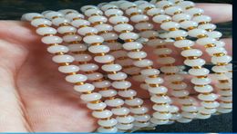 Livraison de collier de perles de jade blanc hetian du Xinjiang B80121241853