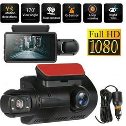 Dashcam Dual Camera HD Voor Achter Camera 2 Lens Recorder Auto DVR Dash Cam Auto Groothoek Nachtzicht Recorders